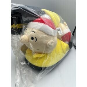 PEANUTS Charlie Brown Family Christmas 3D Slippers Adult Mens Size 9 / 10 NEW